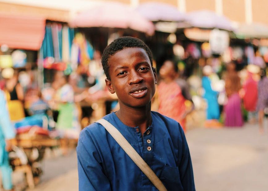 portrait of young man at abuja market